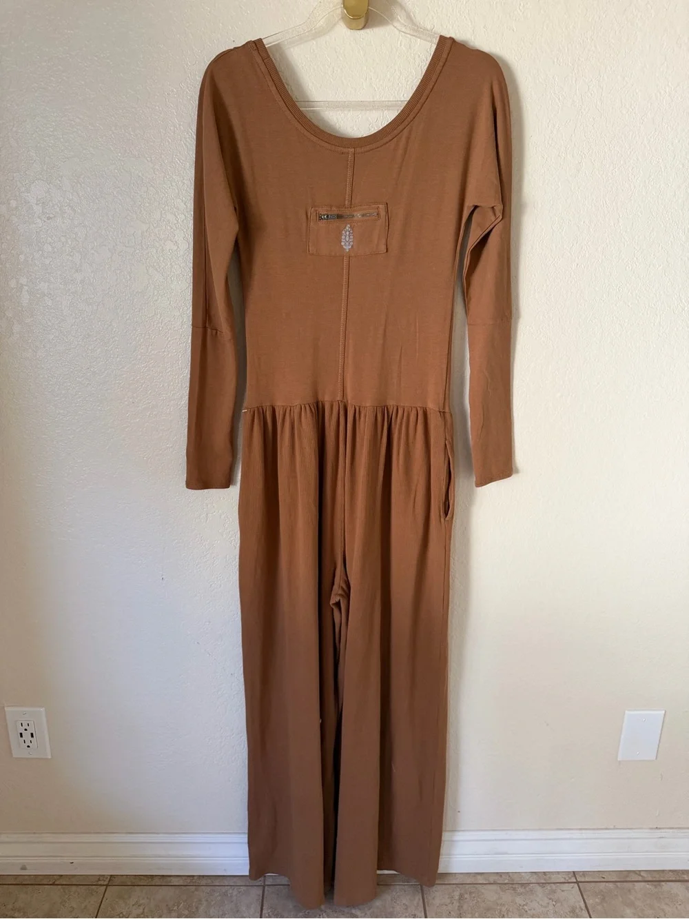 New free people FP movement Hot Shot Wide-Leg Onesie size M